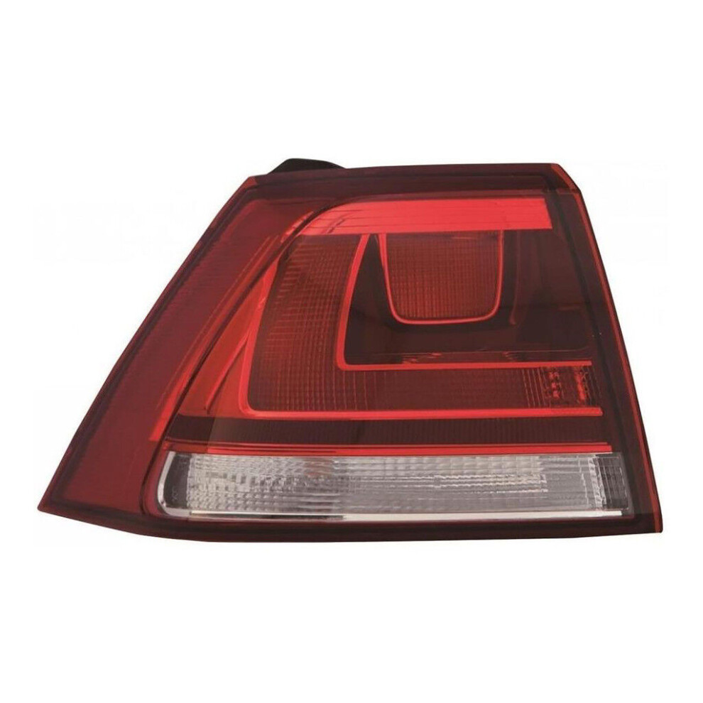 For Vw Golf Mk7 Hatch 10.12-On Outer Rear Tail Lamp Smoked Clear Ns Light/Red 5037692263173