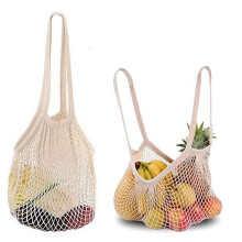 Reusable Fruit Vegetable Bag Washable Cotton String Bags Shopping Bags