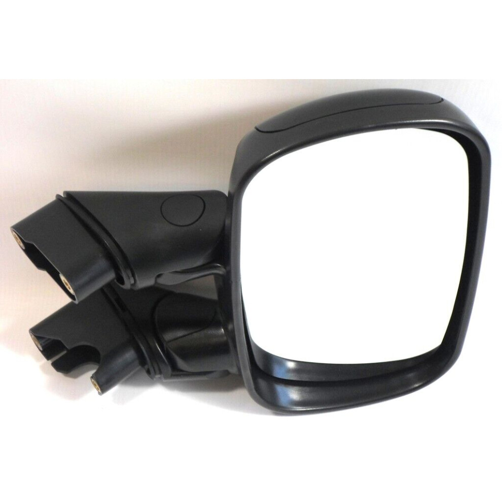 For Fiat Doblo Mk1 Van 2001-6/2010 Manual Wing Door Mirror Right Os Side Black 5037692201618