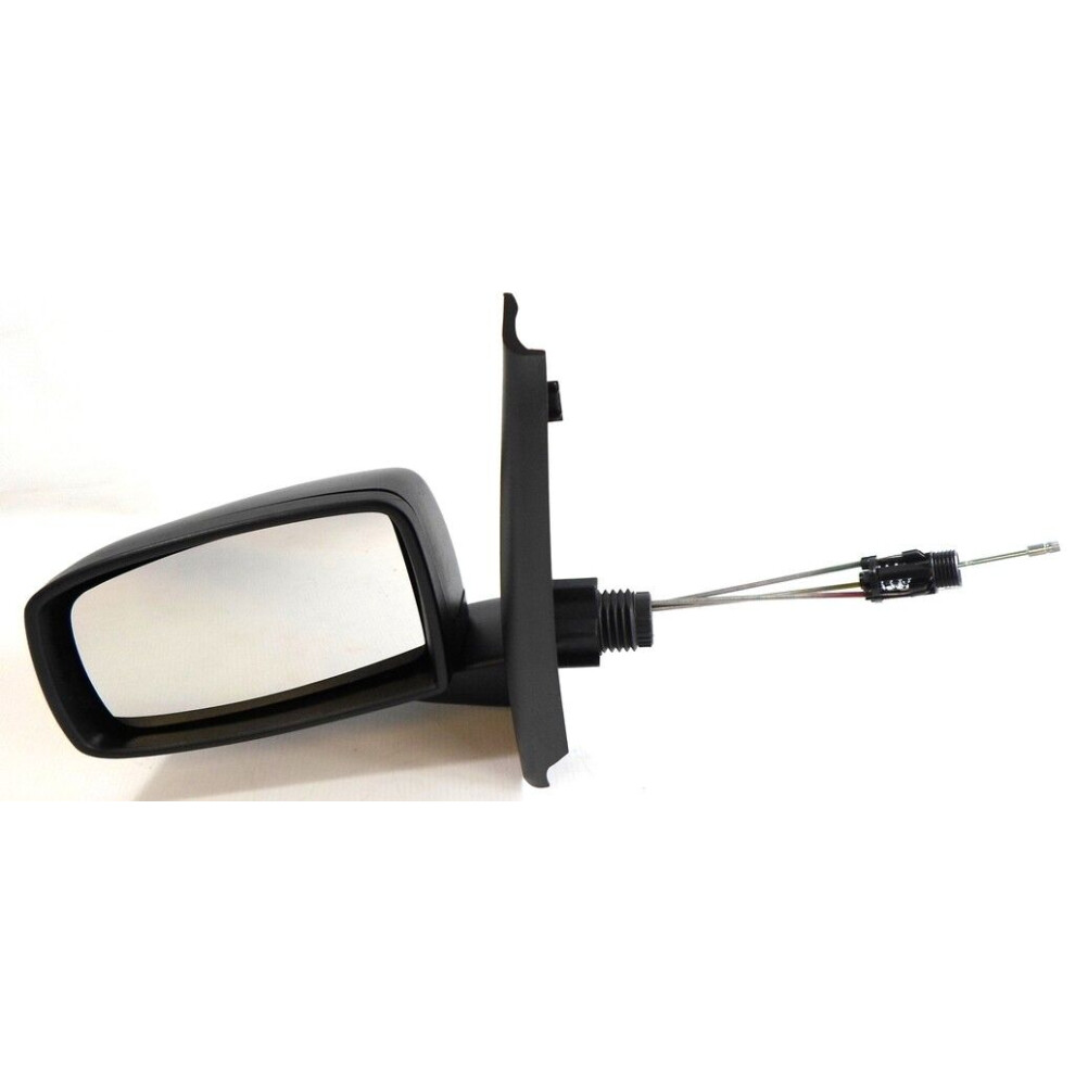For Fiat Panda Hatchback 2003-2009 Cable Wing Door Mirror Left Side Ns Black 5037692201687