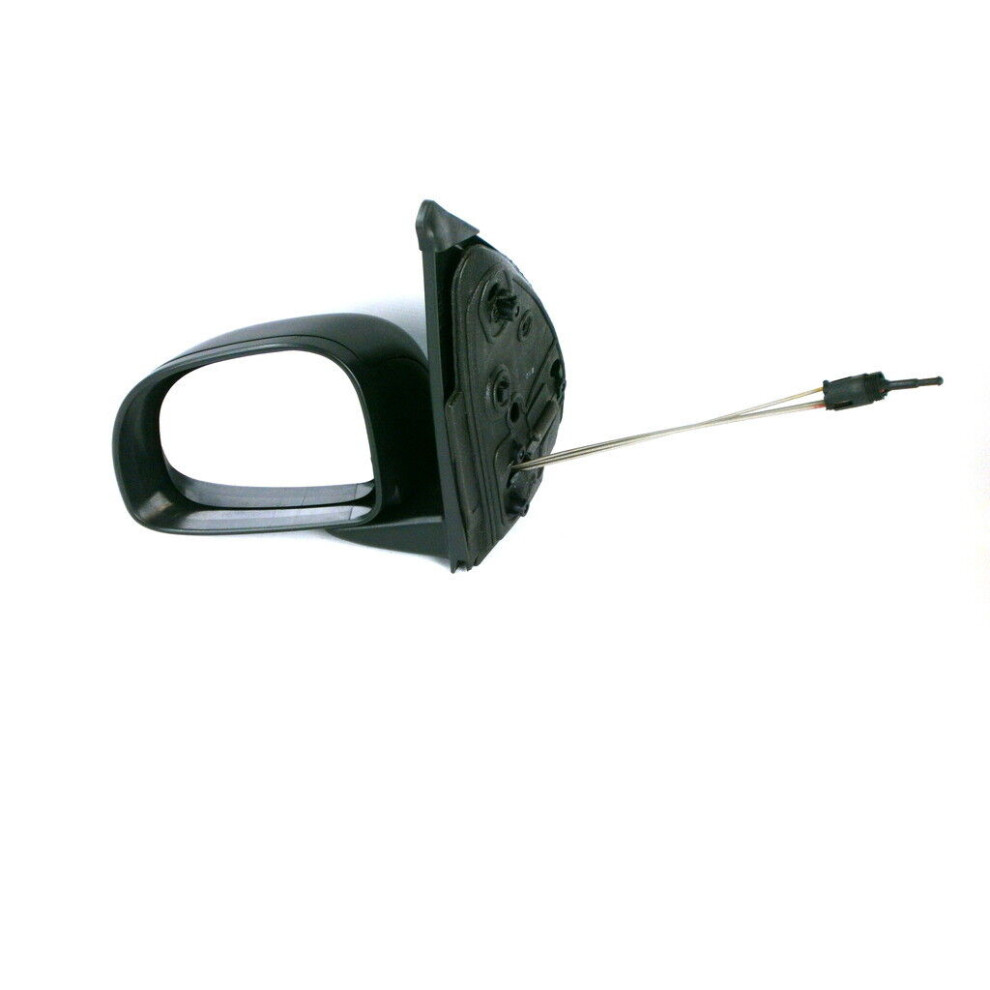 For Fiat Panda Hatchback 3/2012-> Cable Wing Door Mirror Left Side Ns Black 5037692212591
