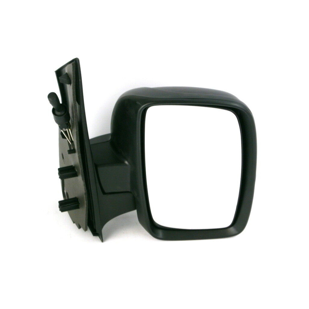 For Citroen Dispatch Van 2007- Cable Single Glass Wing Mirror Right Os Black 5037692201717