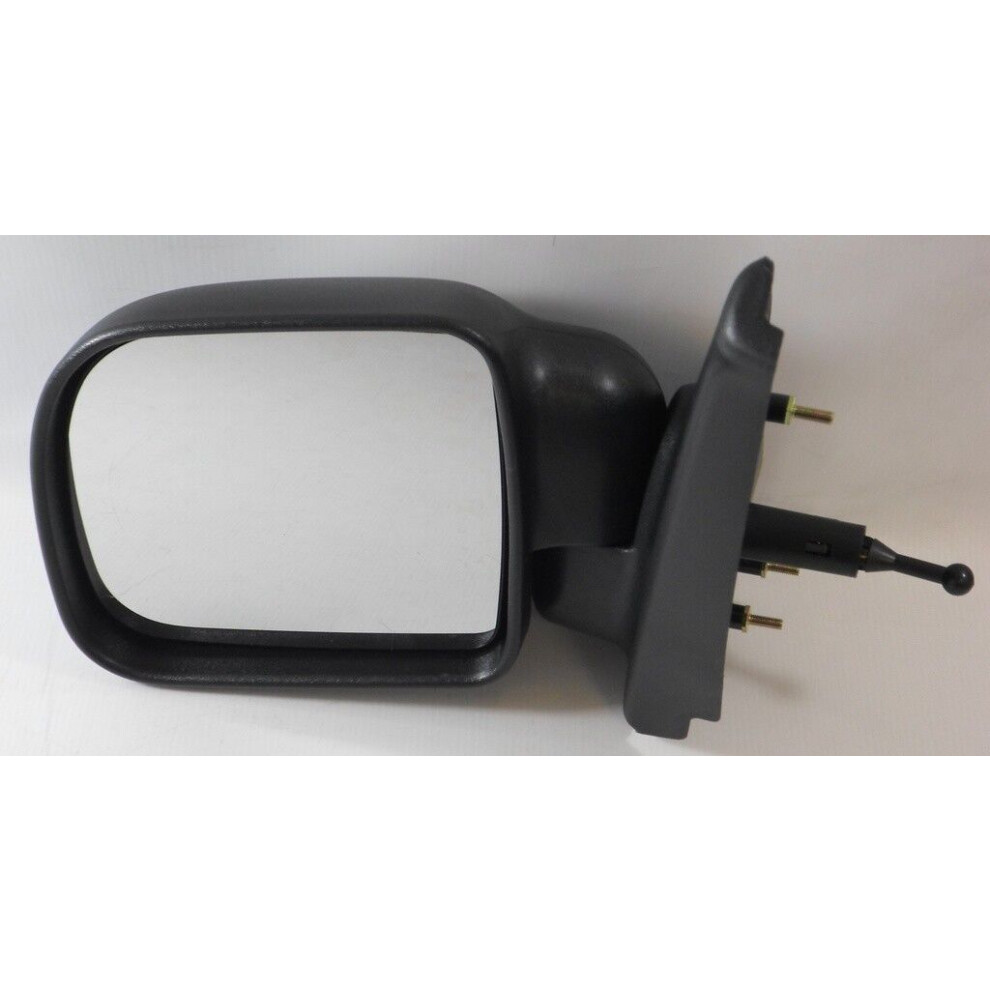 For Renault Kangoo Van 1998-2003 Cable Wing Door Mirror Left Side Ns Black 5037692204671