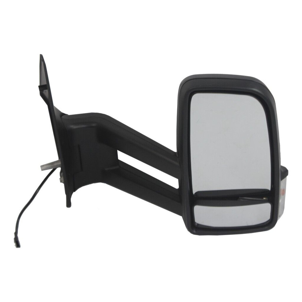 For Mercedes Sprinter Van 2006-> Manual Long Arm Wing Mirror Right Os Black 5037692212485