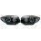 For BMW 1 Series E81 E82 E87 E88 Black Angel Eye DRL Projector Headlights DRL 1