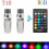 501 W5W T10 194 RGB Colourchange LED Interior Bulbs Remote Control 1