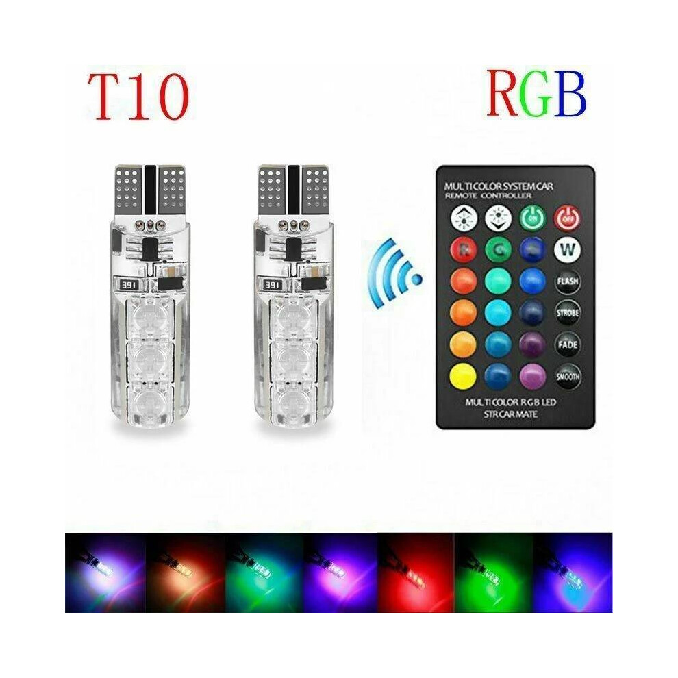 Litesync 501 W5w T10 194 Rgb Colourchange Led Interior Bulbs Remote Control