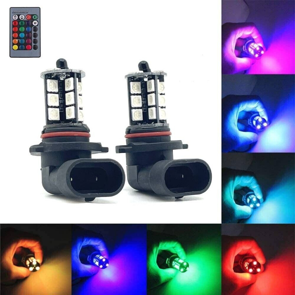 H10 710 Rgb Colourchange Led Foglight Bulbs Remote Control 12V Headlight 5060620946121