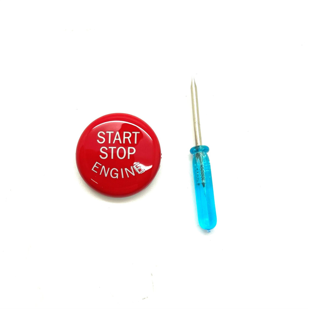 Start Stop Button Cover Compatible With E90 E91 E92 E93 E81 E82 E87 E88 E63 E64 E65 E66 E67 E70 E83 E85 E86 E89 Red 5061022182827