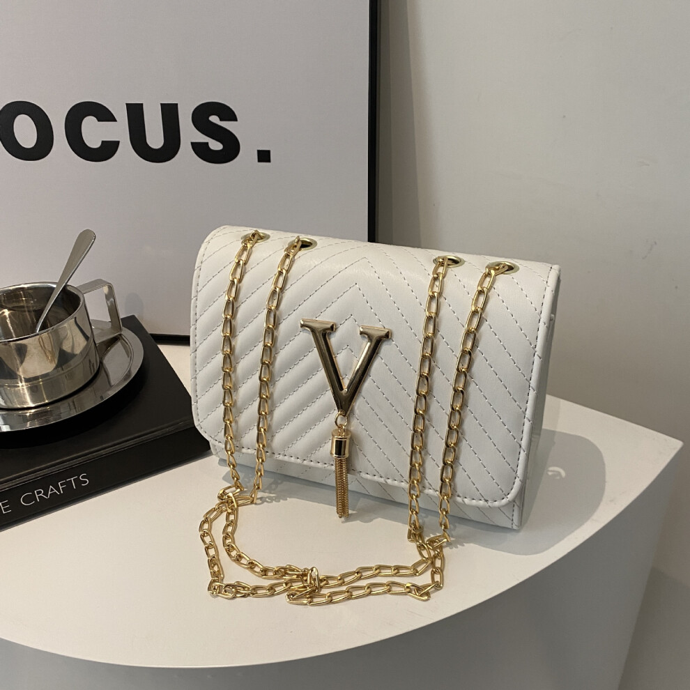 Veishet (White) Shoulder Material Pu Crossbody Bag Handbag Large Capacity Underarm Bag Women White
