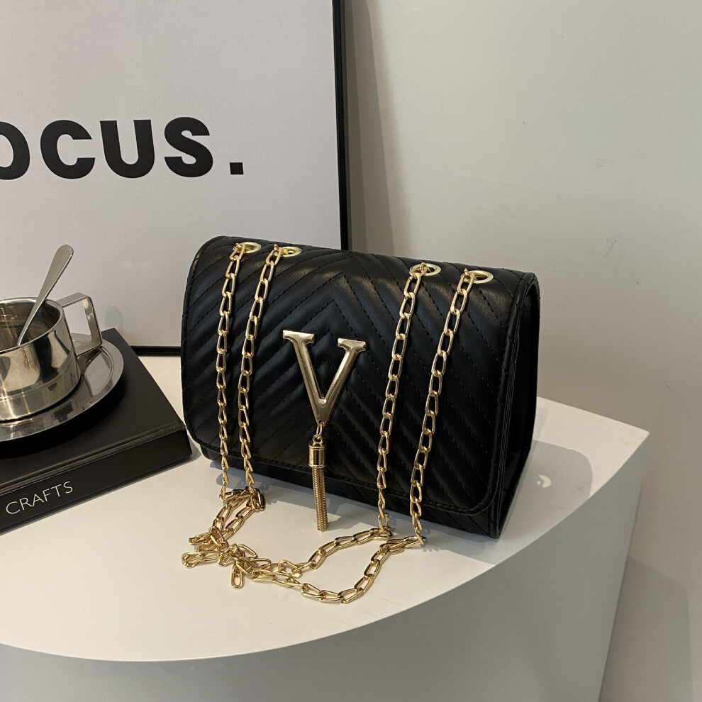 Veishet (Black) Shoulder Material Pu Crossbody Bag Handbag Large Capacity Underarm Bag Women Black
