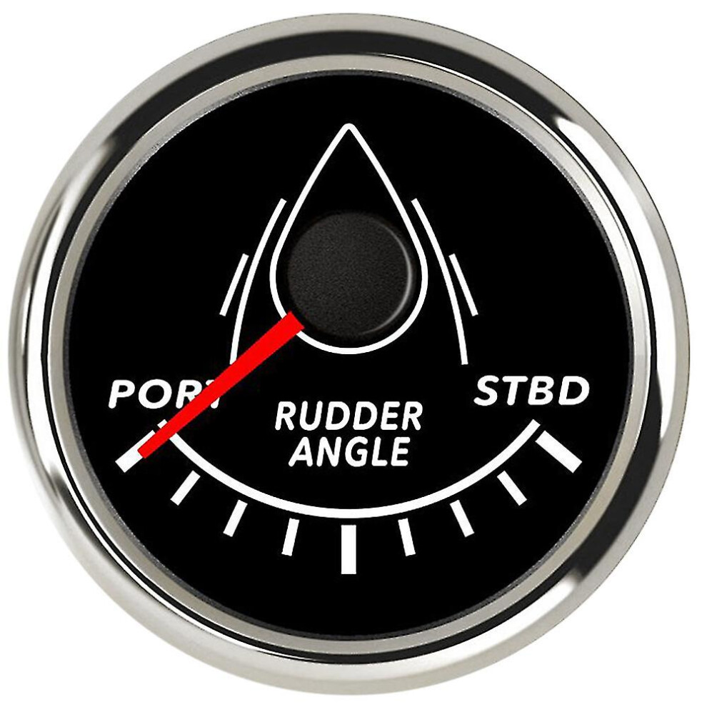 (52Mm Marine Rudder Position Indicator Waterproof Backlight With 0-190 Ohm Rudder Mating Sensor 12V/24Vd For Marine Y) 52Mm Marine Rudder Position Red 8238749177956