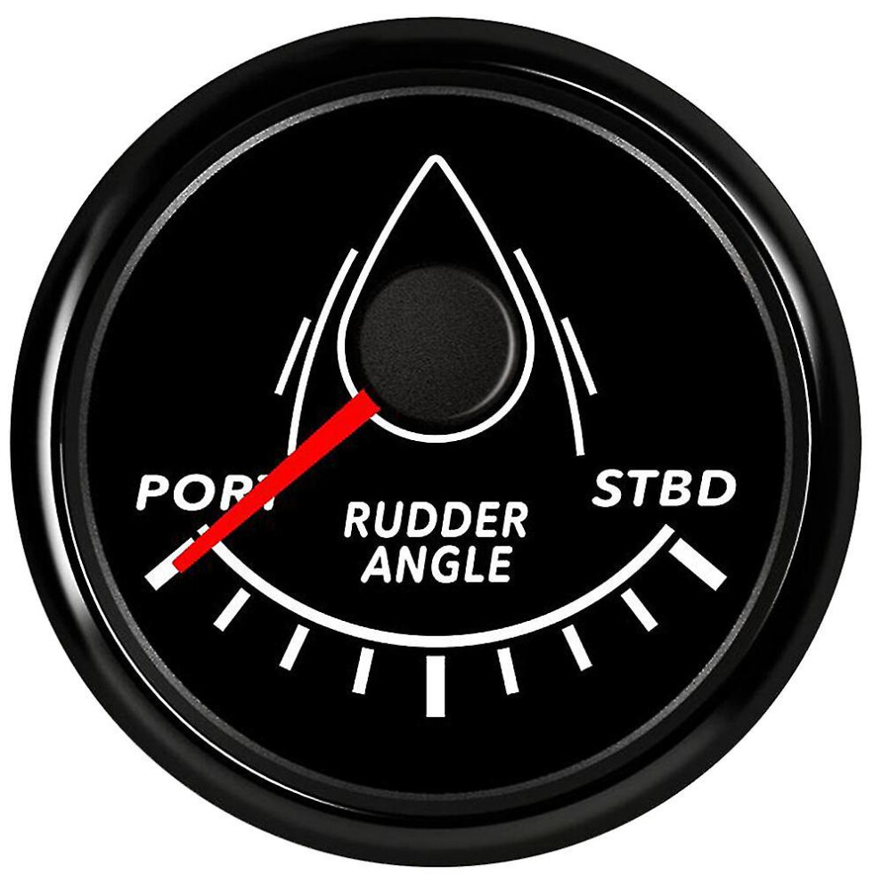 (52Mm Marine Rudder Position Indicator Waterproof Backlight With 0-190 Ohm Rudder Mating Sensor 12V/24Vd For Marine Y) 52Mm Marine Rudder Position Red 8238749177987