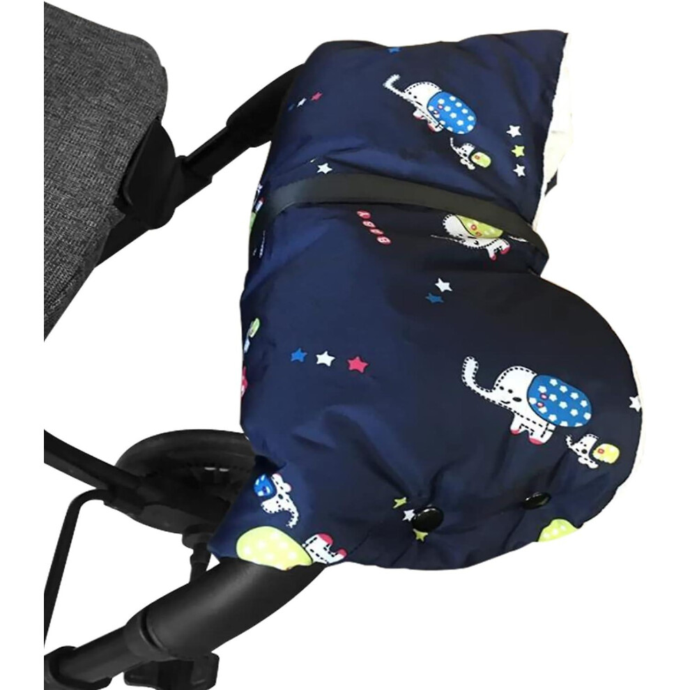 Pram Hand Warmer Stroller Fleece Hand Muff Pram Pushchair Gloves Hand Gloves Waterproof Anti Freeze Warm Winter Baby Stroller Gloves Handmuff Universa
