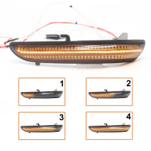 LED Dynamic Side Mirror indicator Blinker Smoke For Peugeot	208  2012-2020
Peugeot 2008 2013-2020 
Citroen C3 2016-