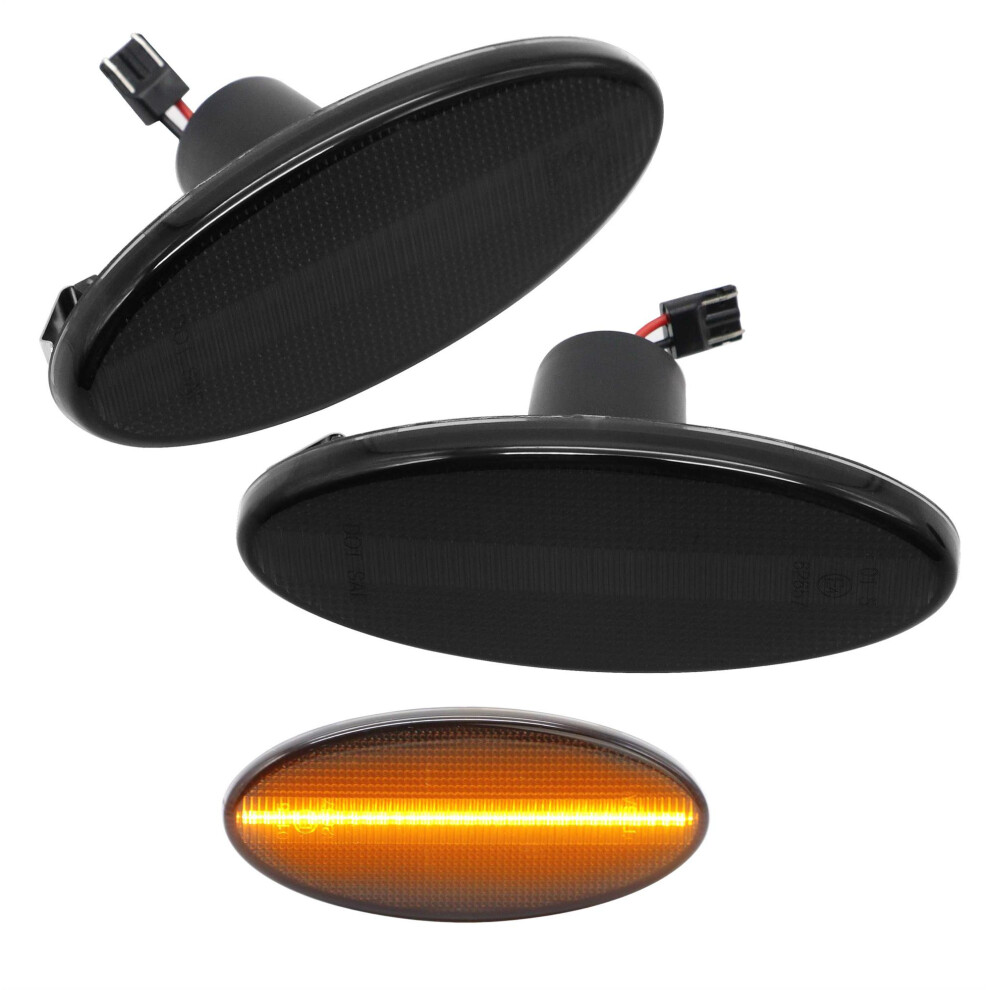 Pair Led Side Marker Lights Smoked For Nissan Nv400 Van (X62, X62b) 2011.11-Vauxhall Movano Mk2 Van (X62) 2010.05-Renault Master Mk3 Van 2011.02- 5060620948231