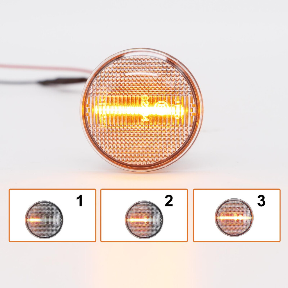 Led Turn Signal Side Repeater Lights Clear For Land Rover Range Rover L322 2001-2005 5060620948378