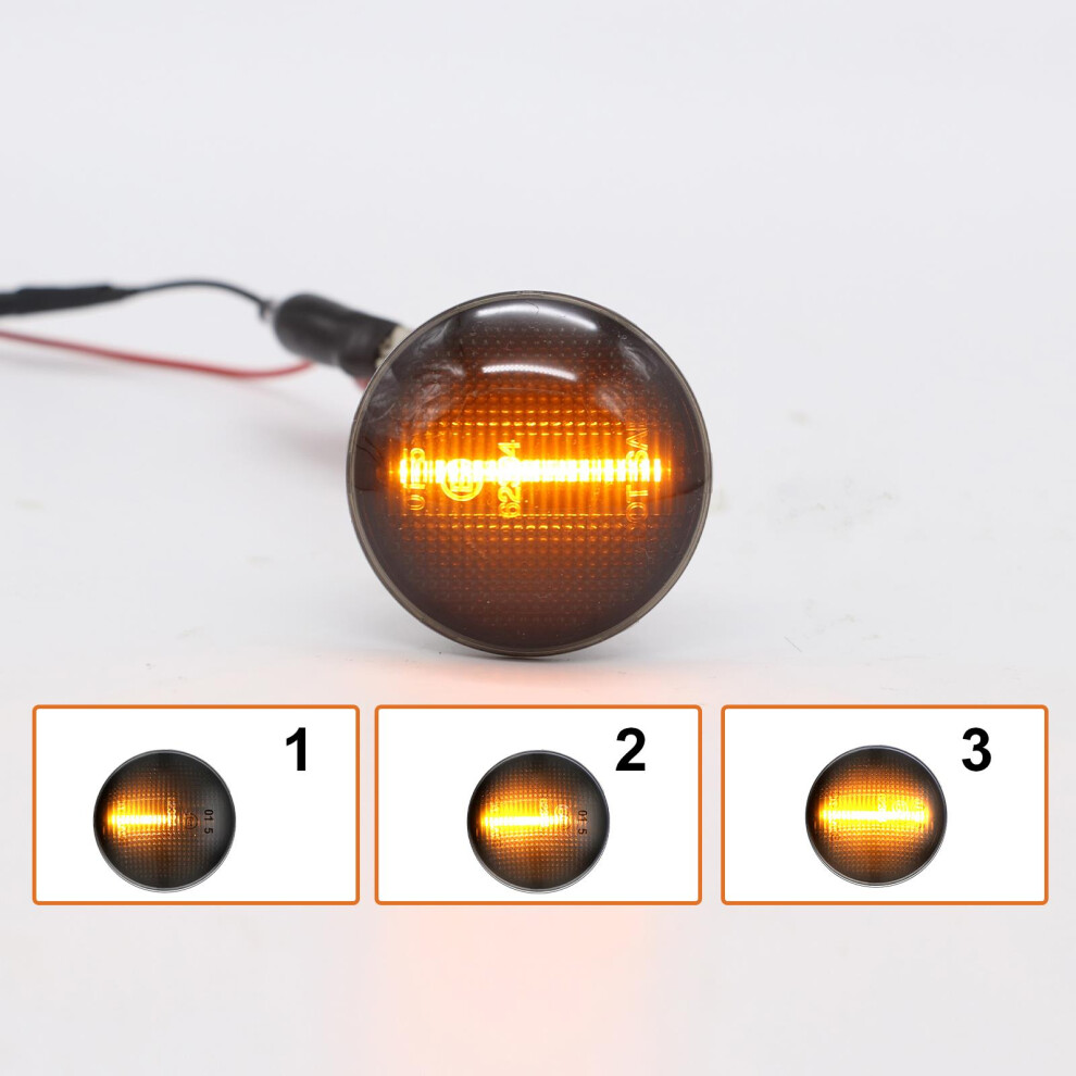 Led Turn Signal Side Repeaters Lights Smoked For Land Rover Range Rover L322 2001-2005 5060620948385