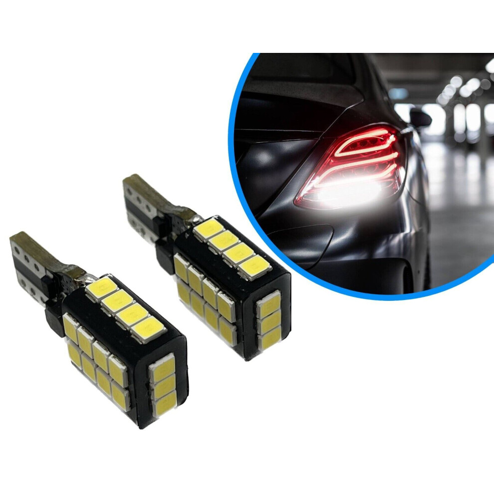 2 X Brake Tail Bulb 45 Smd Led W16w T15 955 921 Canbus Error Free Red/Light 5061022182988