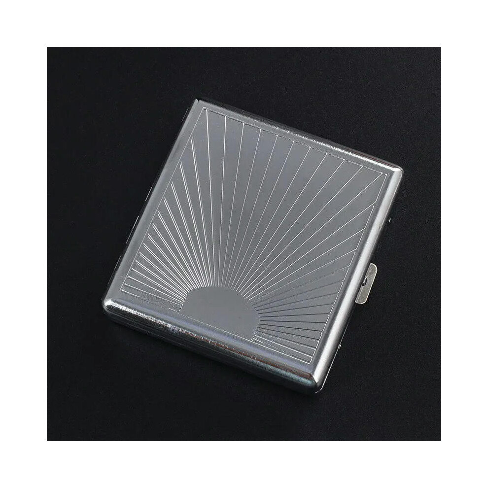 (3) 1pc New Metal Cigars Cigarettes Cases for about 20 sticks Cigarette Stainless Steel Tobacco Cigarette Boxes Tools