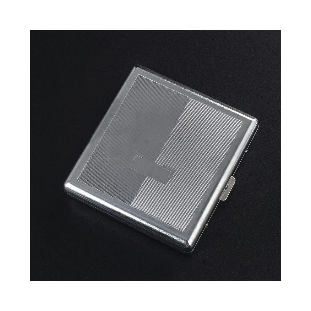 (4) 1pc New Metal Cigars Cigarettes Cases for about 20 sticks Cigarette Stainless Steel Tobacco Cigarette Boxes Tools