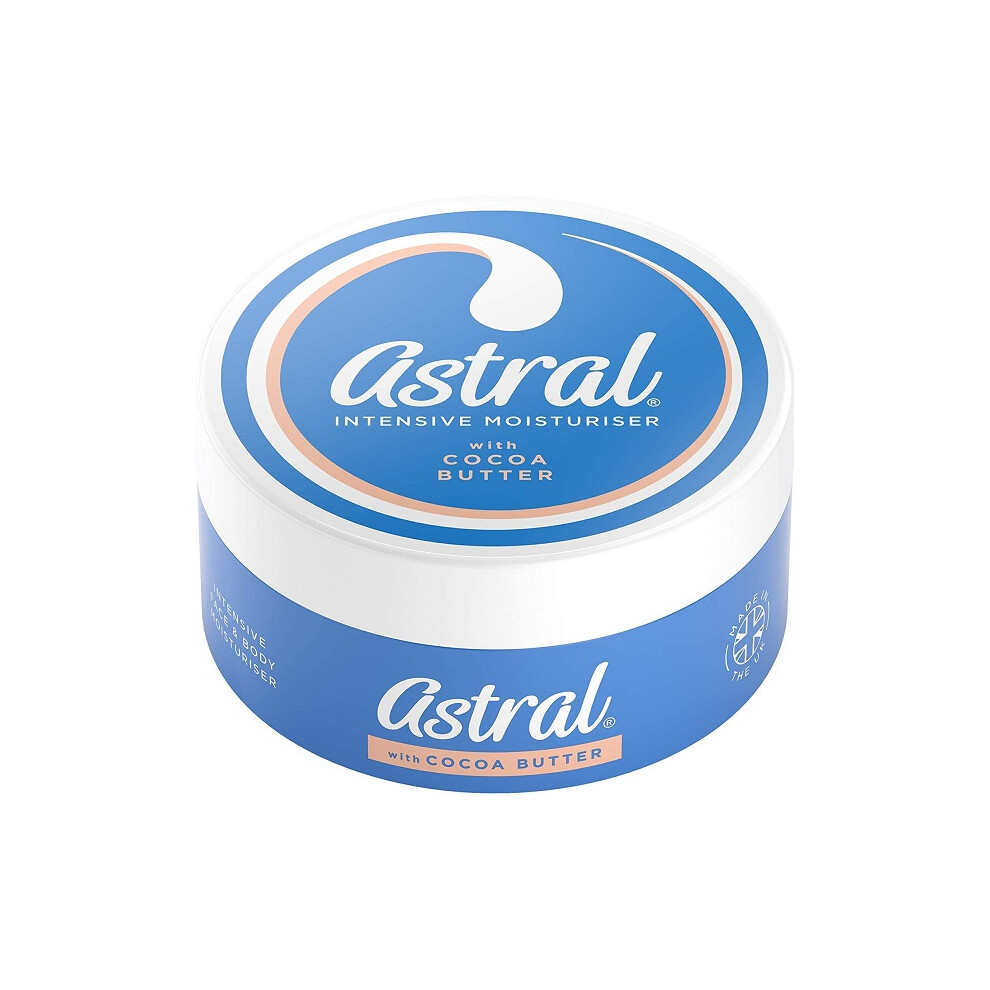 Astral Intensive Moisturiser With Cocoa Butter 200ml Free UK Posrage