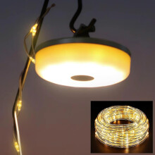 Hamlite Camping String Lights, 2 In 1 Usb Rechargeable Outdoor String Lights(32.8ft), Portable Camping Lights, Adjustable Brightness And 5 Modes, Stur