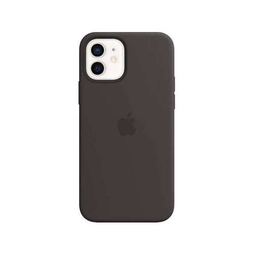 (Black) Silicone Case With Magsafe For Iphone 12 12 Pro
