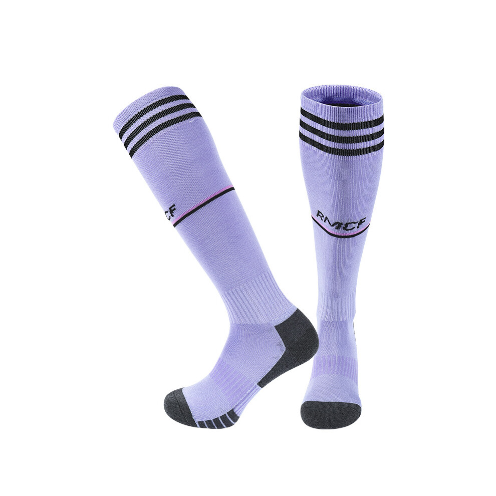 (Away 2, Adults(EU 37-45)) 23-24 Season Football Socks For Real Madrid CF Kids & Adults Training Sport Racing Stocking