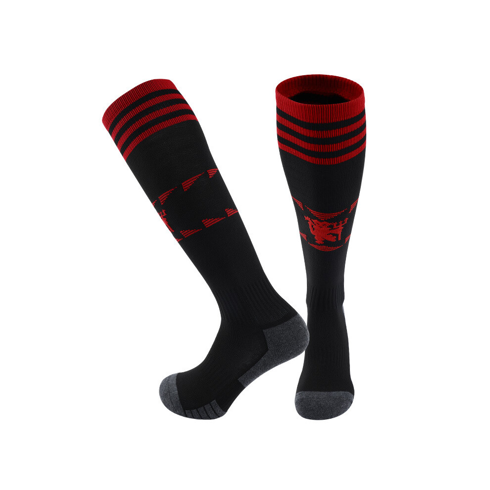 (Home, Adults(EU 37-45)) 23-24 Season Football Socks For Manchester United F.C Kids & Adults Training Sport Racing Stocking