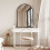 Dripex (Black, 50*75cm) Dripex Arched Mirror: Stylish Home Décor. 3