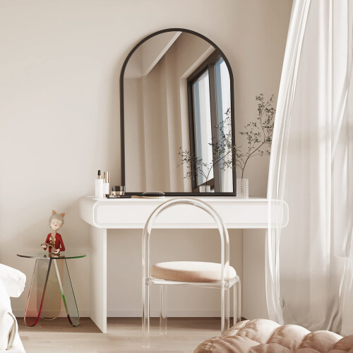 Dripex (Black, 50*75cm) Dripex Arched Mirror: Stylish Home Décor. 2
