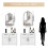 Dripex (Black, 50*75cm) Dripex Arched Mirror: Stylish Home Décor. 4