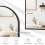 Dripex (Black, 50*75cm) Dripex Arched Mirror: Stylish Home Décor. 5