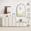 Dripex (Black, 50*75cm) Dripex Arched Mirror: Stylish Home Décor. 6