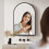 Dripex (Black, 50*75cm) Dripex Arched Mirror: Stylish Home Décor. 8