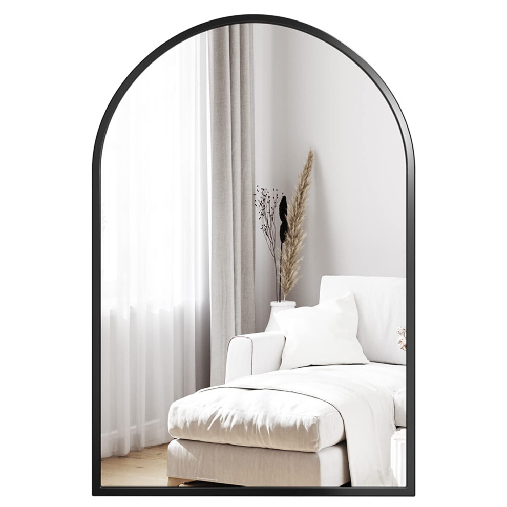 Dripex (, 60*90Cm) Arched Mirror: Stylish Home Décor. Black