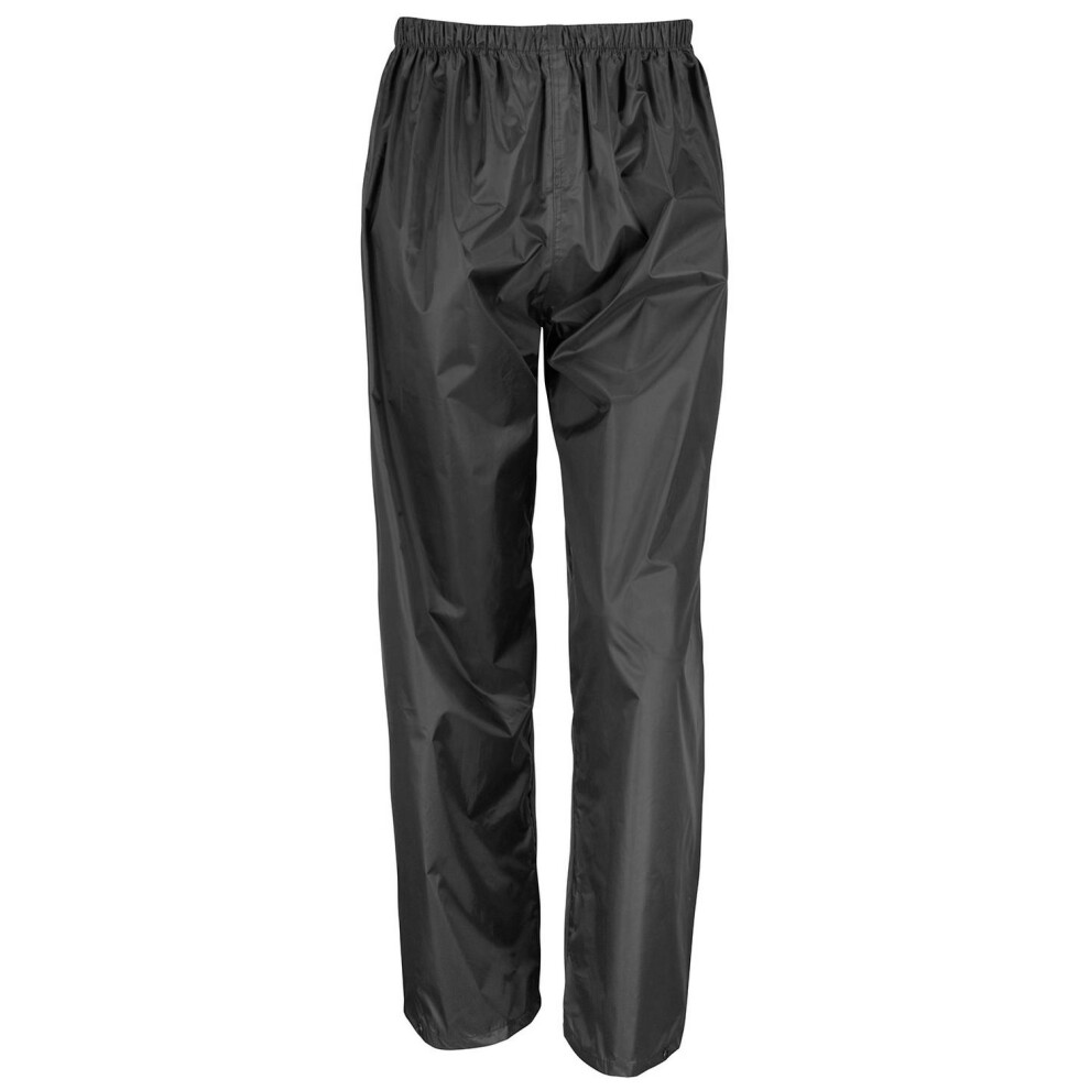 (M, Black) Result Core Unisex Adult Waterproof Over Trousers