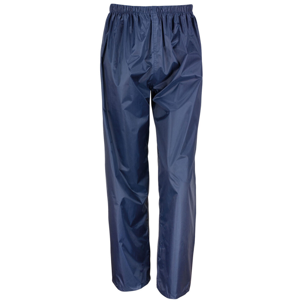 (L, Navy) Result Core Unisex Adult Waterproof Over Trousers