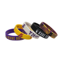 5pcs Bracelet Basketball Inspirational Wristband Kobe Bryant Sports Signature Bracelet Silicone