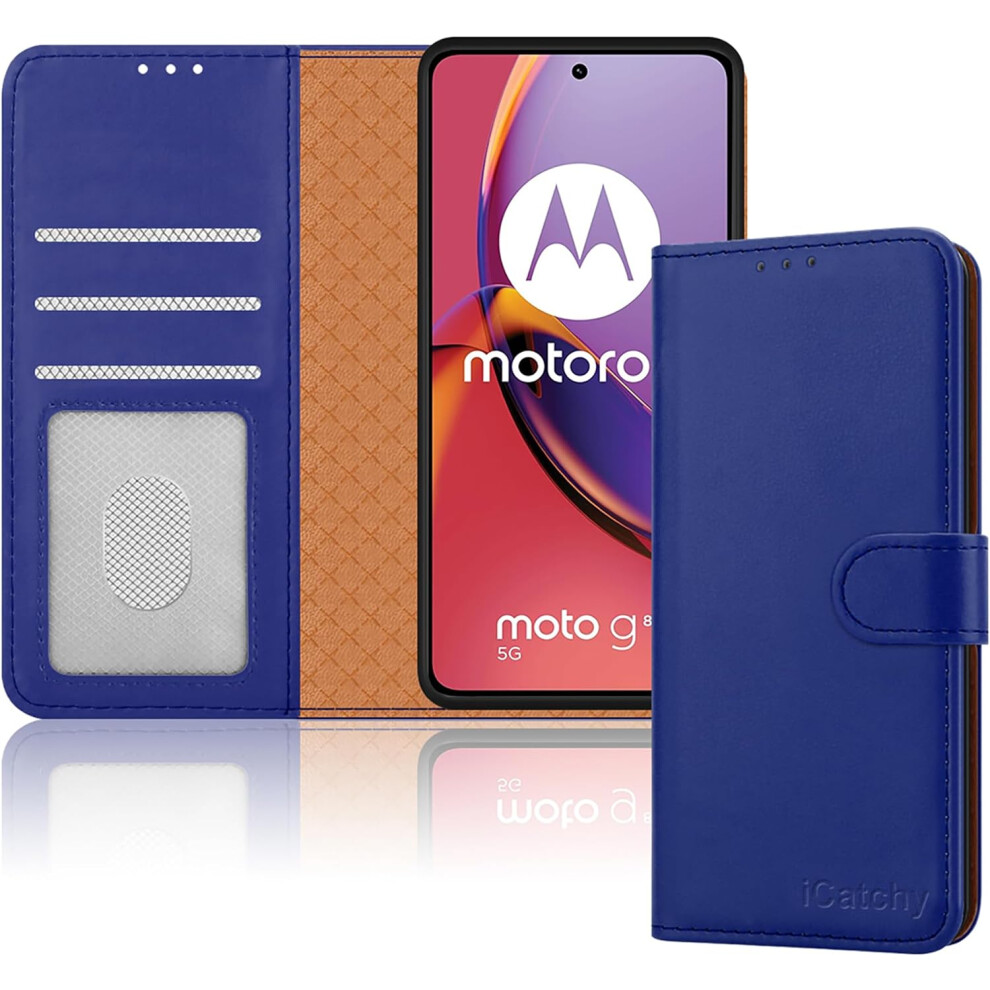 (Blue) Motorola Moto G84 Case, Rfid Blocking Phone Cover Blue 5056298019601