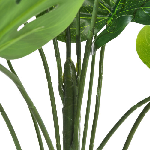 Living And Home 120cm Artificial Monstera Deliciosa Tree in Pot for Decoration 2