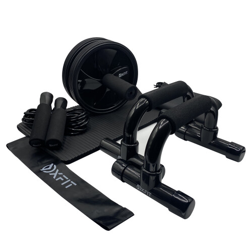4in1 Home Gym Kit Equipment Ab Roller Wheel Exercise Training Set 1