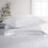 (Double, White) Satin Stripe Duvet Quilt Cover Bedding Set 4