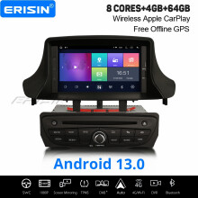 8-Core Android 13.0 Car Stereo DAB+ GPS Radio CarPlay 64GB for Renault Megane 3 Fluence Canbus DSP WiFi Bluetooth OBD2