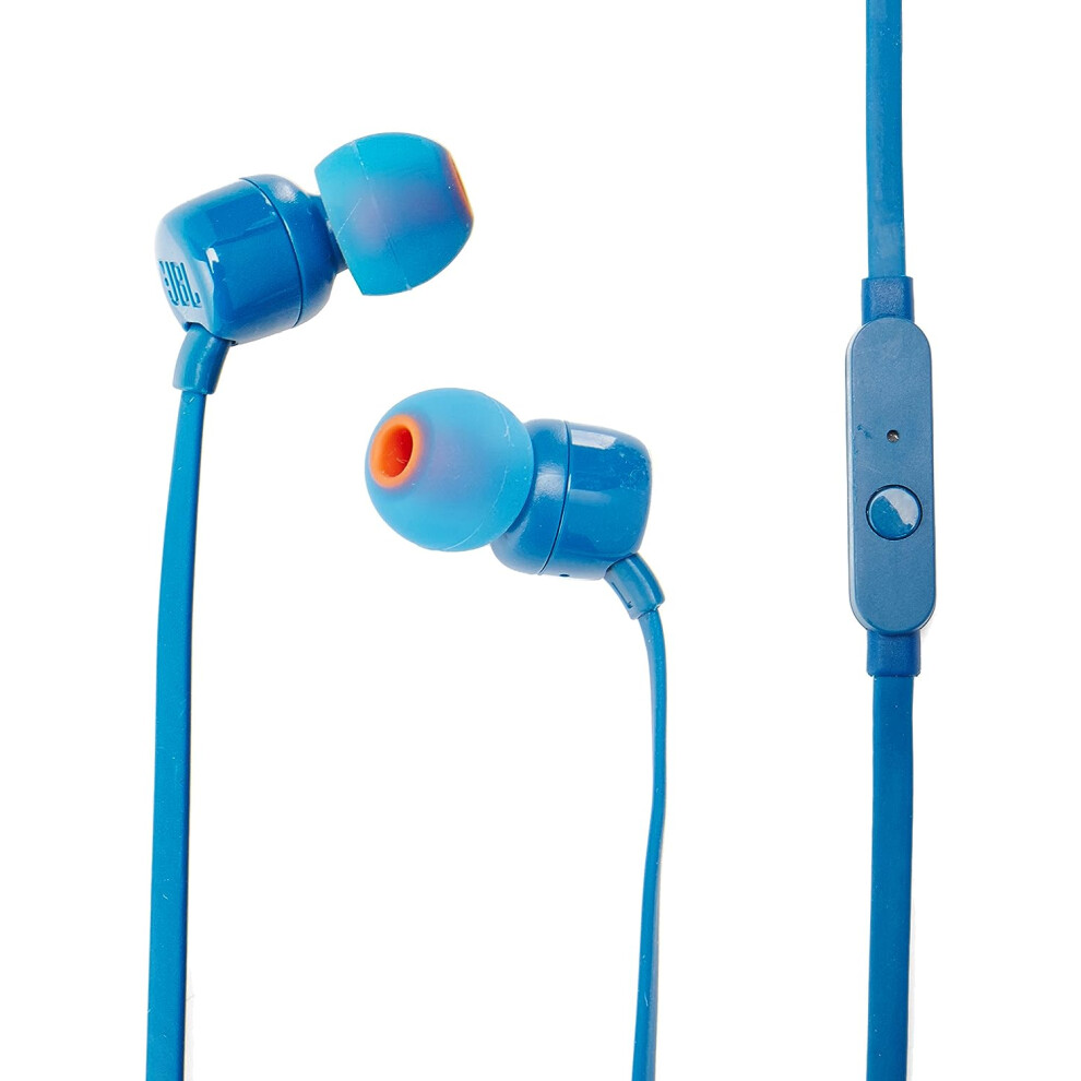 JBL T110 In-Ear Headphones (Blue)