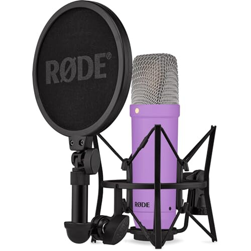 Rode Microfono a condensatore - RØDE - NT1 Signature - Viola - Studio silenzioso - Accessori inclusi