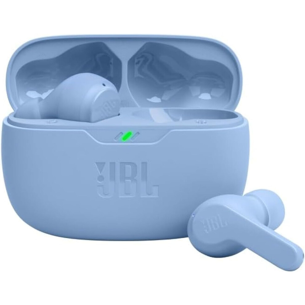 Jbl Ace-71522 Wave Beam True Wireless Earbuds (Blue) - 8Mm Drivers, Deep Bass, 8H Battery Life, 24H Case, Ip54/Ipx2, Hands-Free Calling Blue