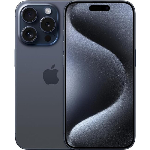 Refurbished Apple Apple iPhone 15 Pro (A3102) (128GB, Blue Titanium)