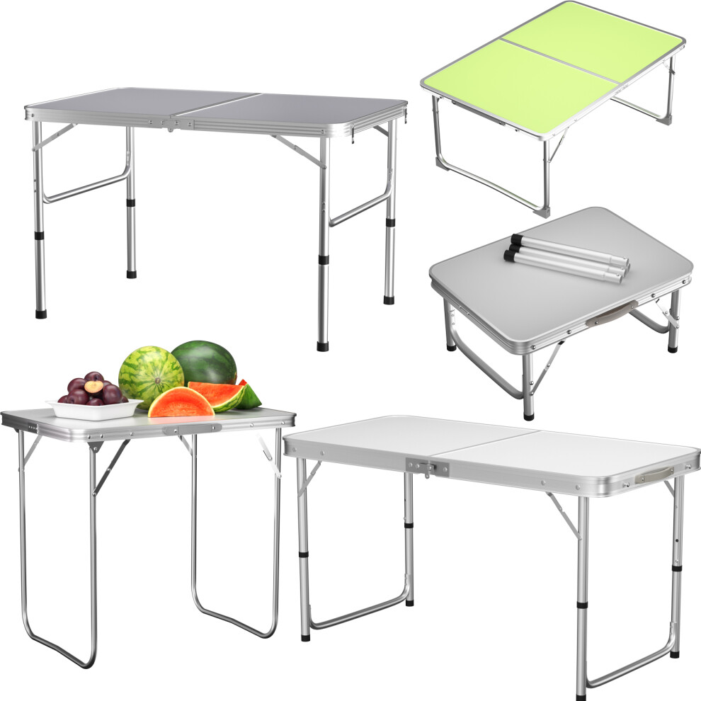 (Style1:60x40x26cm White) Garden Table Camping Table Portable Desk Heavy Duty Lightweight Waterproof